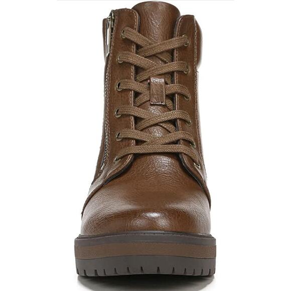 SOUL Naturalizer Women's Nailah Ankle Boot, Brown, Size 9.5 Lace Up Boots - Picture 4 of 6